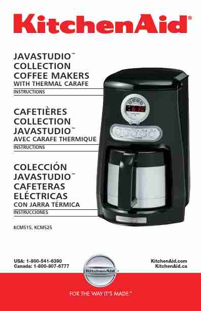 KitchenAid Coffeemaker KCM515-page_pdf